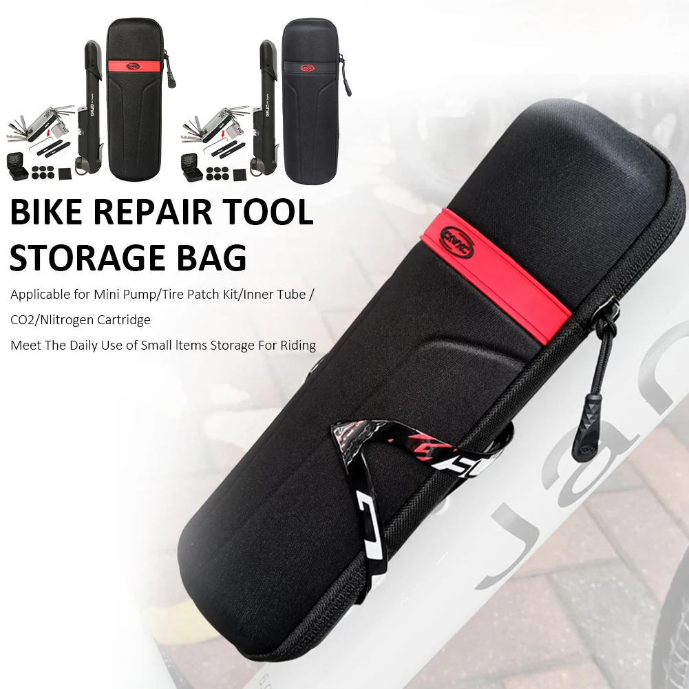 

MTB Road Bike Repair Tools Storage Bag Portable Capsule Bag with Bike Repair Tools and Pumps Bicycle Store Accessories