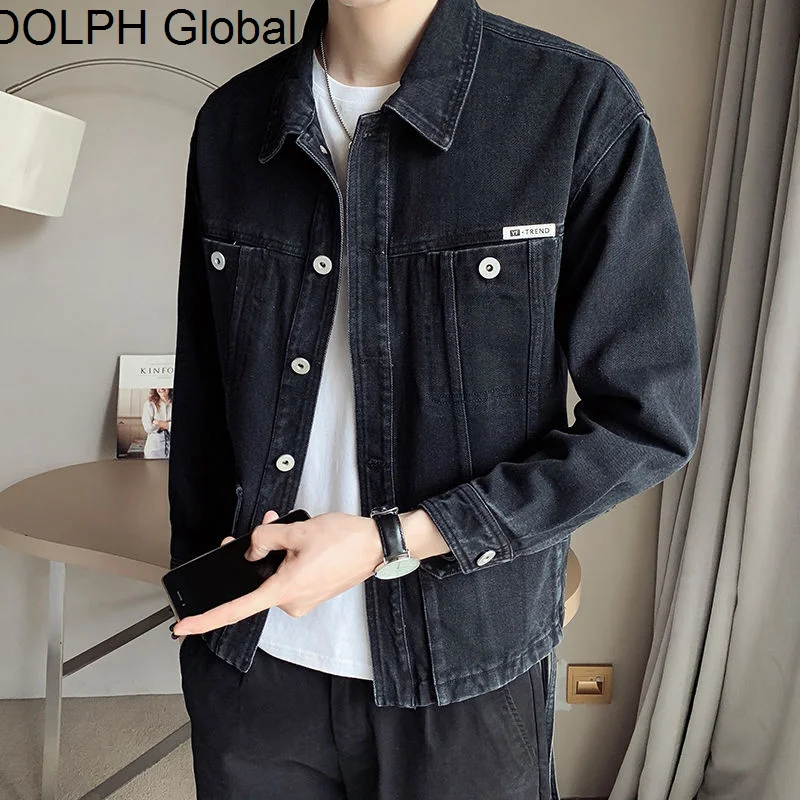 

style autumn new denim jacket men's casual coat fashion