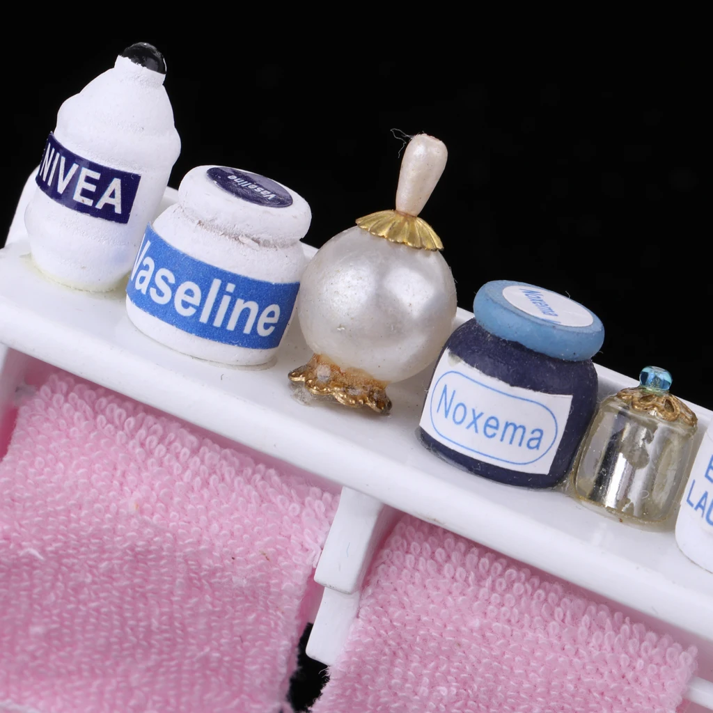 1:12 миниатюрная деревянная настенная подставка для кукольного домика в ванную