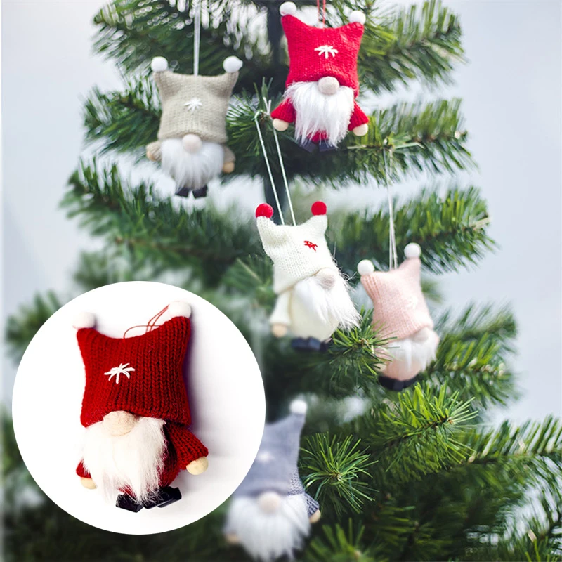 Милая Рождественская плюшевая кукла Ангел девочка елка кулоны украшение для