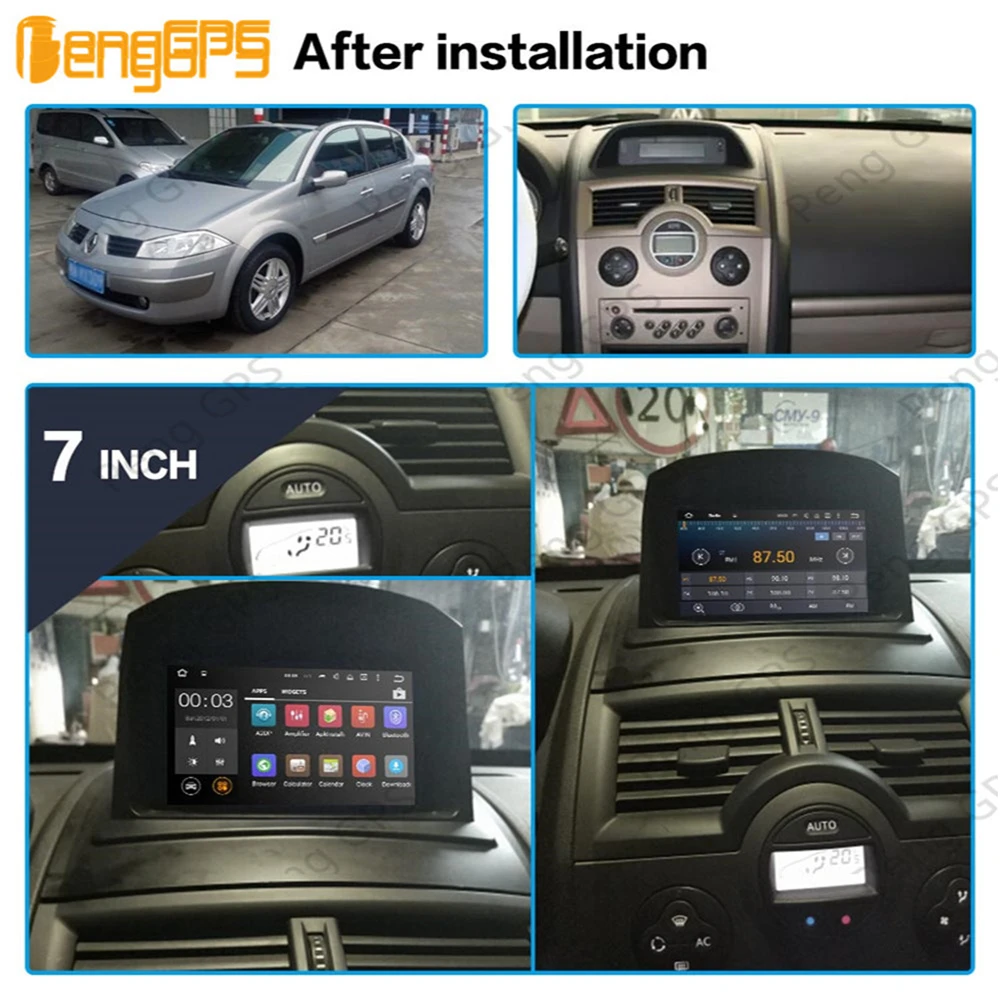 Для Renault Megane 2 Fluence Android радио мультимедиа 2002 2008 автомобильный DVD плеер GPS навигатор