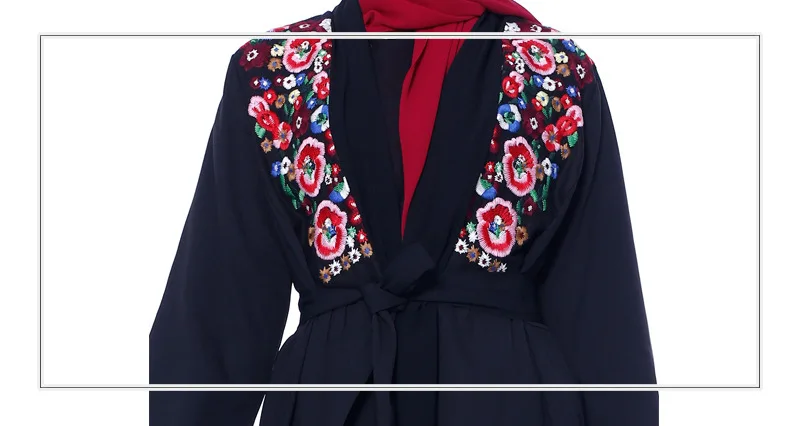 2019 последние Дубай с длинными рукавами платье мусульманские Вечерние abaya Дамы