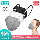 Защитная маска KN95 Safety ffp2 mascarillas ffp2, сертифицированная маска fpp2 fp2, черная маска