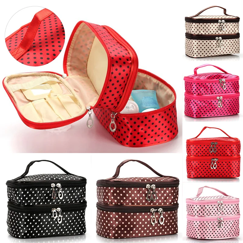 

Double-layer Makeup Artist Bag Toilet Necessaire Women Makeup Cosmetic Bag Organizer Beauty Case Toiletry Kit Travel Necessaries