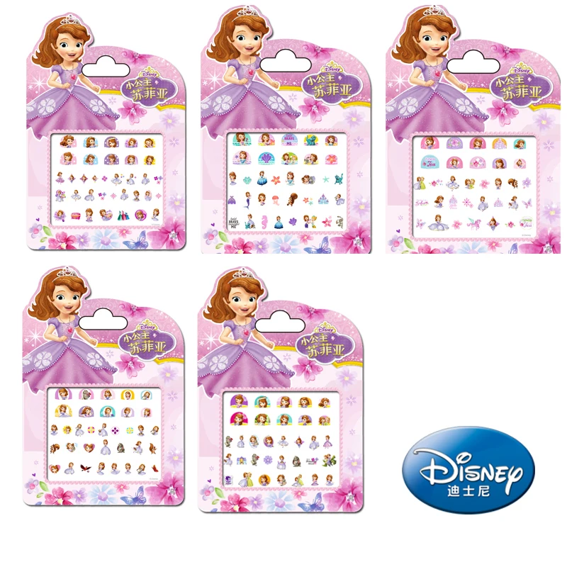 5 шт. Disney карнавальный костюм принцессы София Макияж игрушка для ногтей Стикеры s