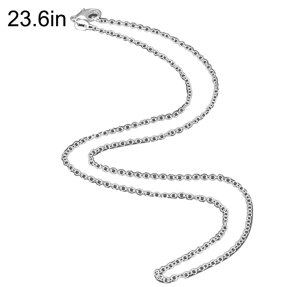 18/24inch Minimalist Silver Plated Necklace Chain DIY Jewelry Making Accessory Electroplating fashion cross chain fine new | Украшения и
