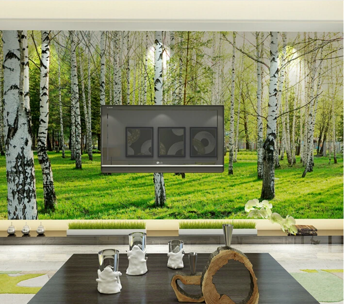 custom wall mural Modern high quality wallpaper 3d living room TV backdrop Landscape Tree photo paper | Обустройство дома