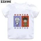 Hunter X Hunter Killua Zoldyck Мультяшные Детские футболки для маленьких мальчиков аниме смешная футболка детские летние топы Одежда для девочек HKP2220