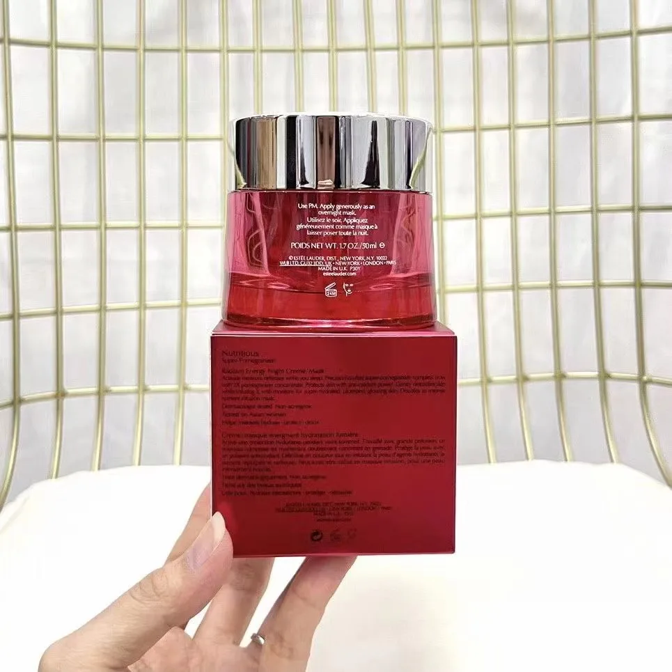 

High Quality Face Skincare NUTRITIOUS Super Pomegranate Radiant Energy Night Cream Hydratation Lumiere Moisture Creme 50ml