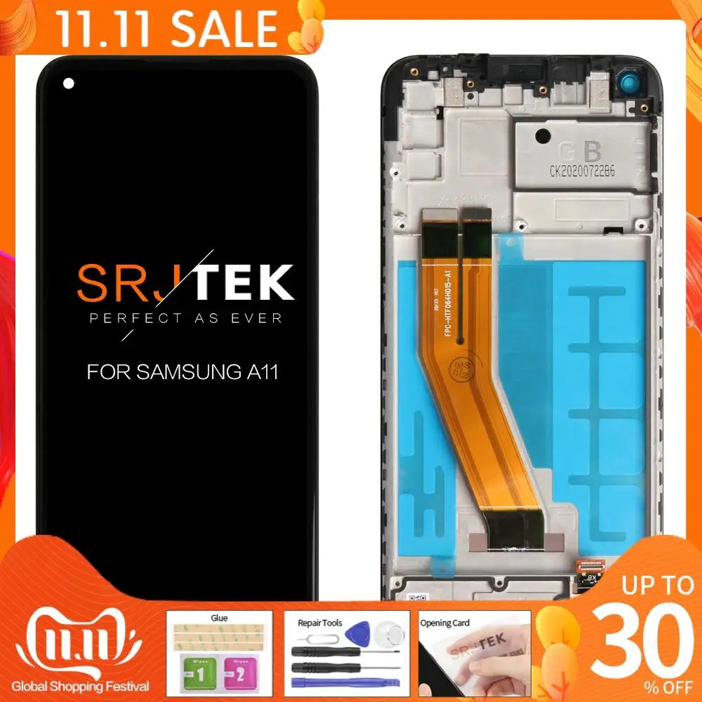 

IPS дисплей для Samsung A11 сенсорный экран дигитайзер в сборе для Samsung Galaxy A11 A115 LCD A115F SM-A115M/DS замена стекла