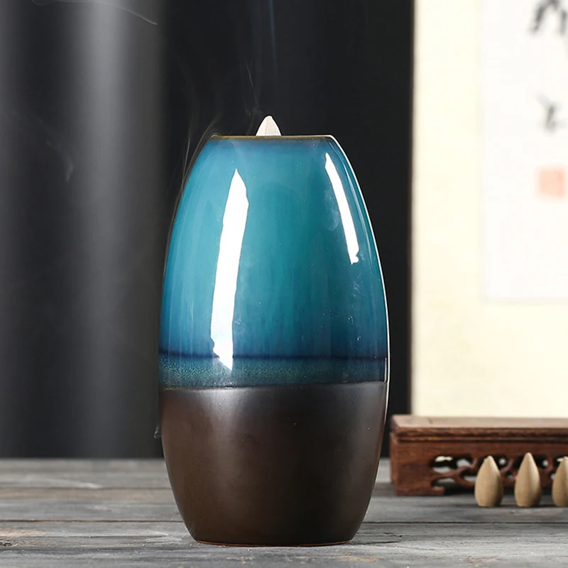 Бесплатная доставка 10 шт. подставка для благовоний с изображением гор и реки