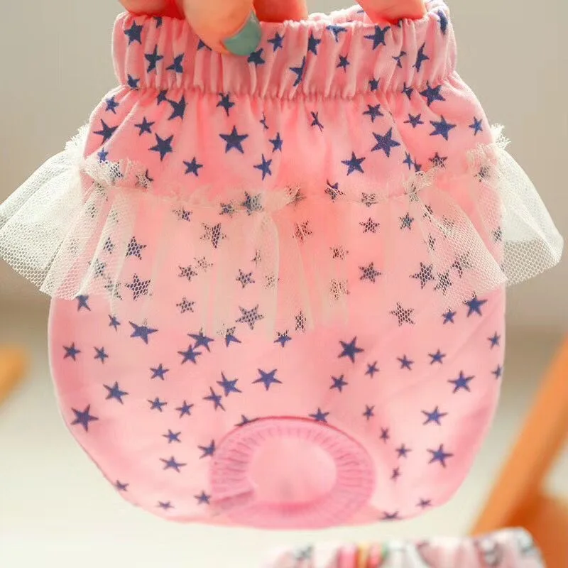 Женский Собака моющиеся пеленки нижнее белье хлопковые шорты санитарно собака