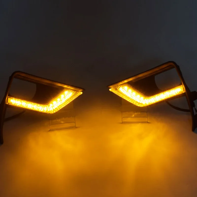 

LED Daytime Running Light for Toyota Land Cruiser Prado 2018 Car Accessories Waterproof 12V DRL Fog Lamp Decoration