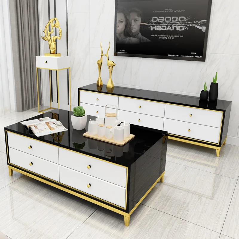 Easyliving 2019 Новый журнальный столик пианино краска поверхность гостиная модный