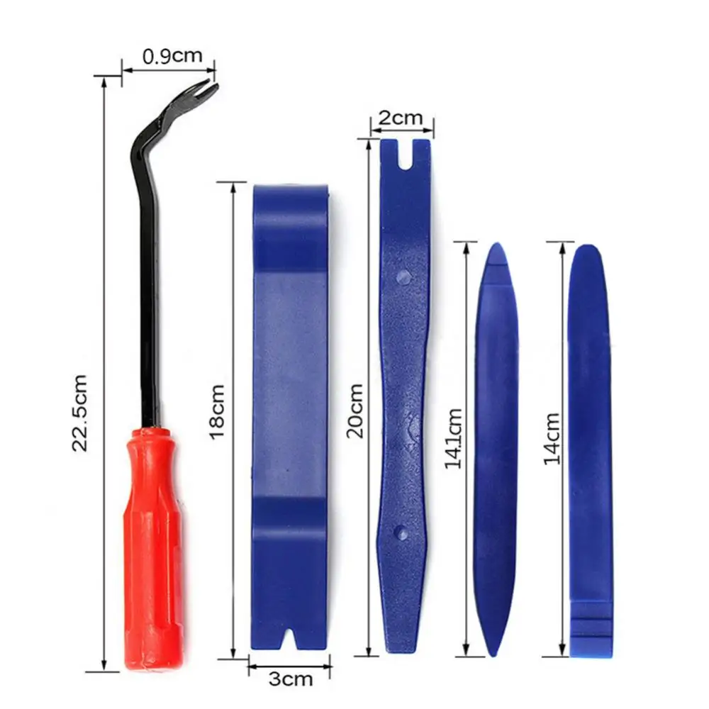 

80% Hot Sale 5Pcs Plastic Trim Audio GPS Door Panel Radio Open Car Dash Pry Removal Tools Kit