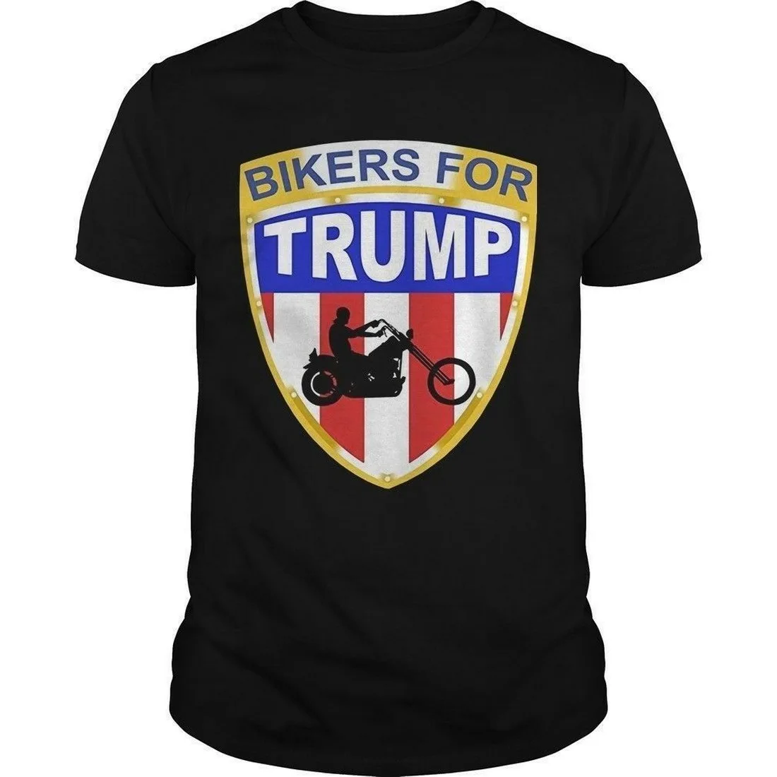 

Bikers For Trump Bedminster Tops Tee T Shirt Men's Clothing Made In US Black T-Shirt Breathable Tops