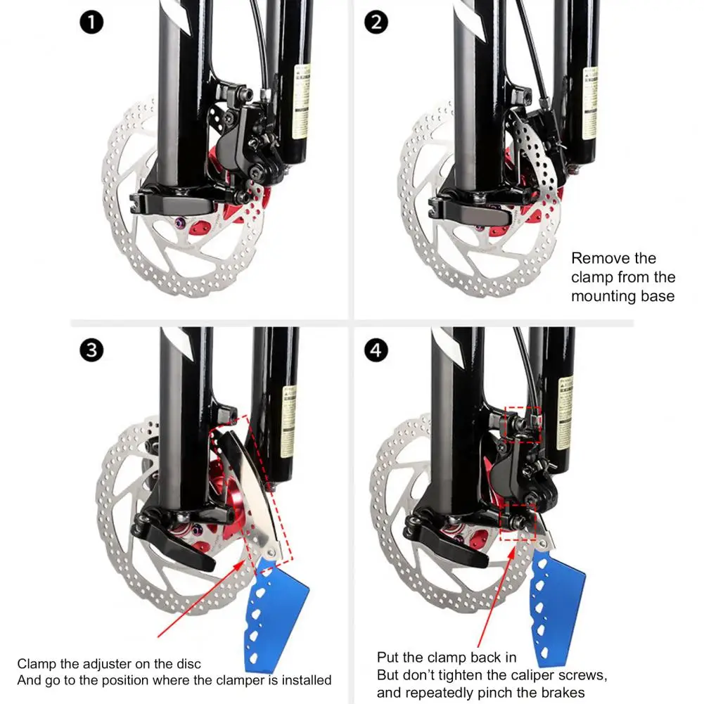 

TOOPRE Firm Brake Pad Alignment Tool Foldable Tough Brake Pad Regulator Repair Tool for Cycling Mountain bike Universal