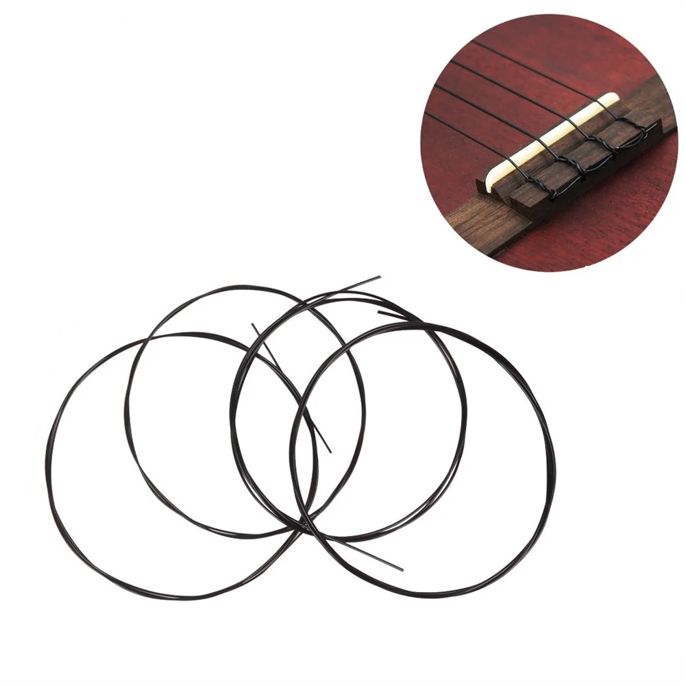 

4pcs/set Ukulele Strings Universal Classic Nylon Ukulele String for 21in 23in 26in Ukuleles 0.56/0.81/0.71/0.56mm