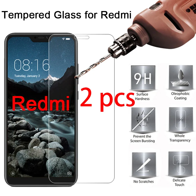 1 шт./2 шт. закаленное стекло для защиты экрана Redmi Note 8 6 5 Pro 9H HD Защитное Xiaomi 7 5A 4X 3S |
