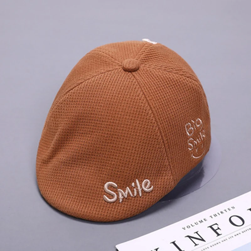 Детский берет Smile Кепка-бейсболка от солнца тюрбан теплые крутые вельветовые
