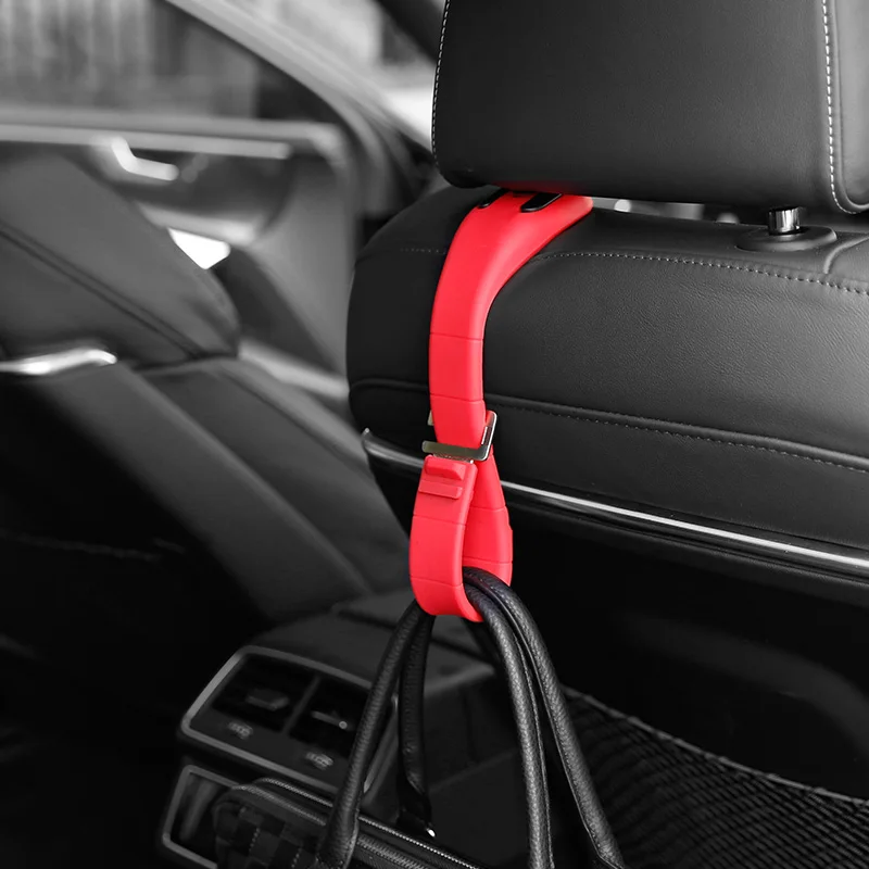 

1pcs Universal Silica Car Seat Headrest Hook Seat Back Hanger Storage Holder for Bags Car Seat Organizer Vehicle Supplies