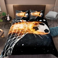 football bedding set printing pillowcase quilt cover soccert duvet covers s home textiles queen king size bed