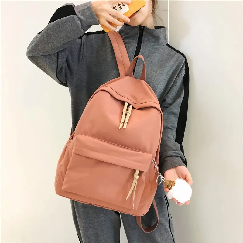 Модный рюкзак Женская нейлоновая сумка на плечо 15 6-дюймовый школьный для