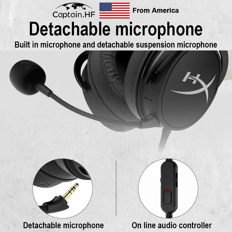 US Captain Bluetooth Hyper X Cloud MIX Game And Go Наушники 20часов Время Воспроизведения
