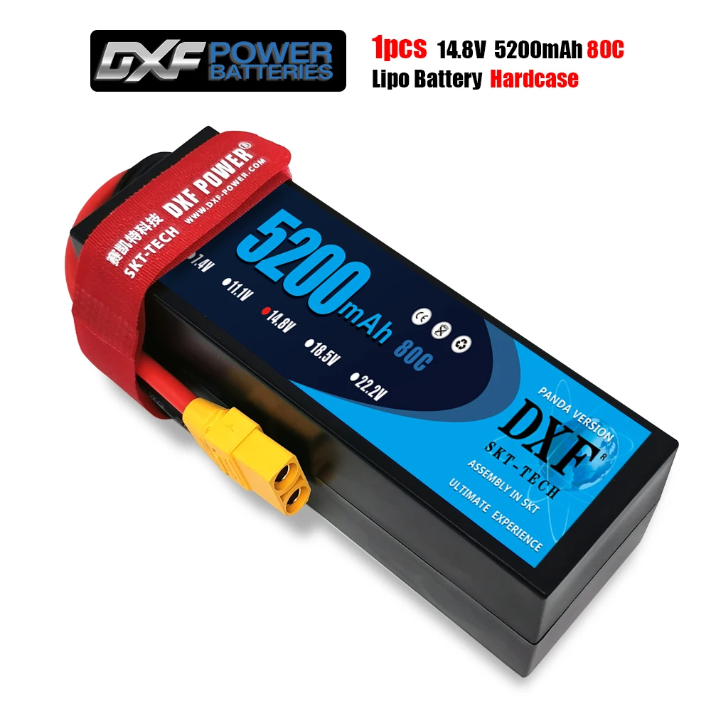 Литий полимерный аккумулятор DXF 14 8 в 5200 мАч 80C Max 160C Жесткий Чехол для модели