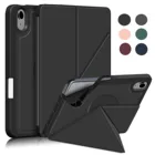 Кожаный чехол для планшета Apple Ipad Mini 6 2021 дюймов, футляр дюйма, защита Kiskstand с подставкой для карандашей, ударопрочный, пробуждение, автоматический режим сна