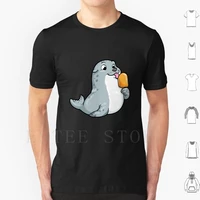 seal with popsicles t shirt diy big size 100 cotton seals fins seals types walruses ringed seal harp seal weddel seal leopard