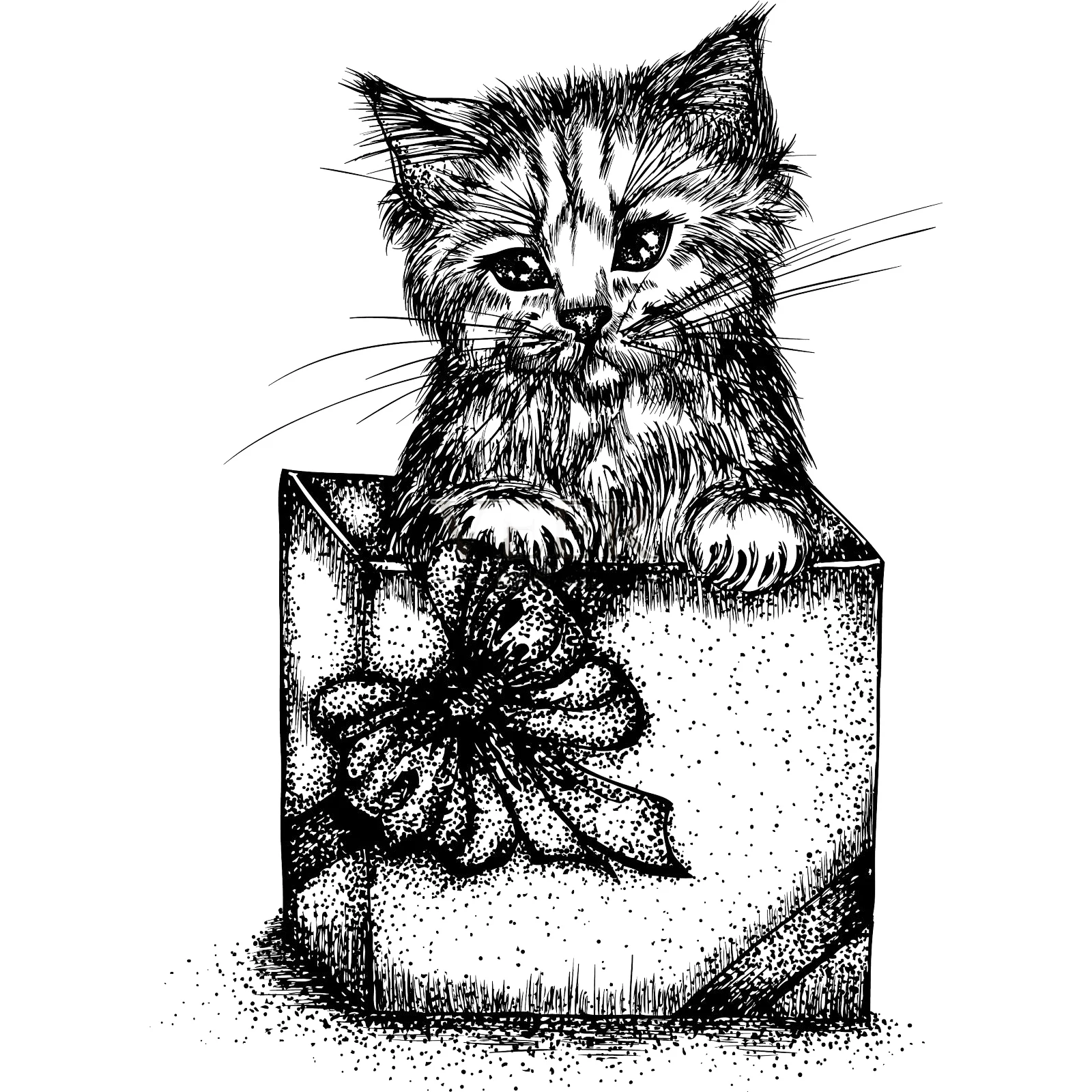 Штамп с кошками Civet | Штампы и штампы для вырезания кошек в подарочной коробке