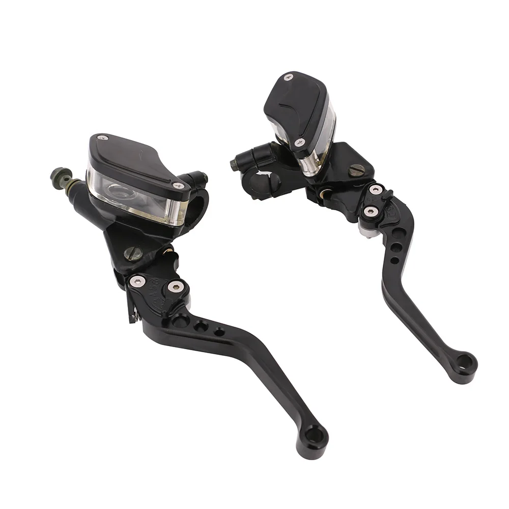 BLACK 50CC-300CC мотоцикл тормозной алюминиевый 7/" 22 мм мотоцикл тормозной цилиндр тормозной гидравлический рычаг для - Цвет: BLACK