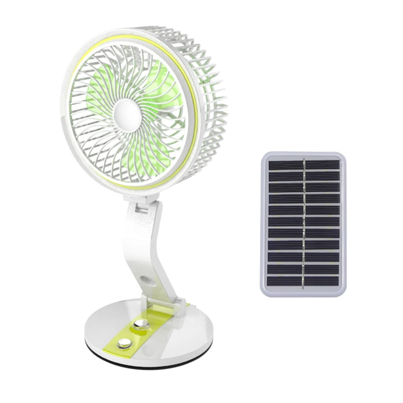 

Newly Desk and Table Mini Fan with Rechargeable Can Solar Powered Recharge Personal Cooling Fan for Home Office HG996
