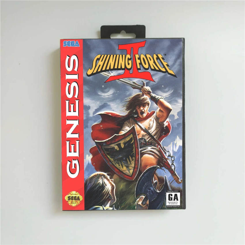 Игровая приставка Shining Force II 2 (экономия аккумулятора)-крышка США с розничной