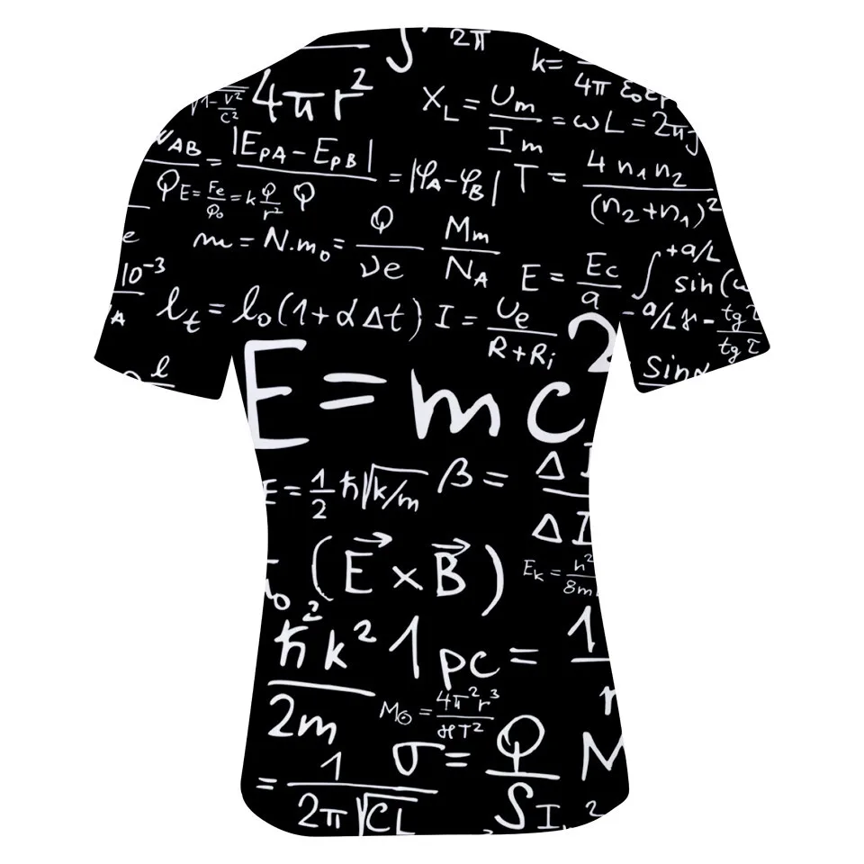 

Albert-Ainstan poster print T shirt 3D Print Figure Einstein Funny T-shirt Graffiti Men/Women Genius Physicist formula Tee Top