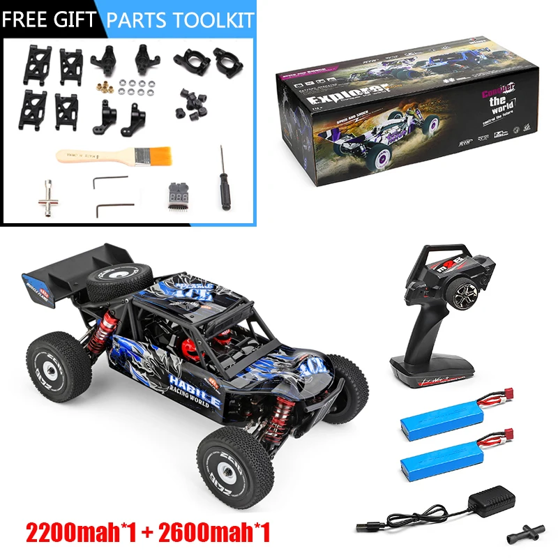 

Wltoys 124018 4WD 60Km/H With Free Parts Kit Zinc Alloy Gear High Speed Racing Car 1/12 2.4GHz RC Car Off-Road Drift Car RTR