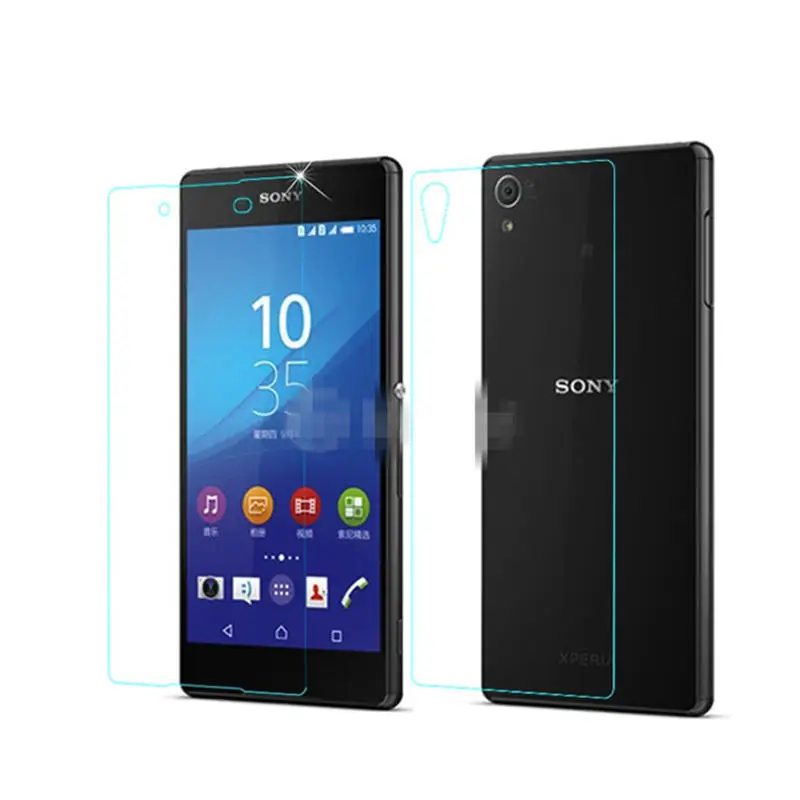 2 шт для передней панели + Защитная пленка экрана из закаленного стекла Sony Xperia M4 Aqua