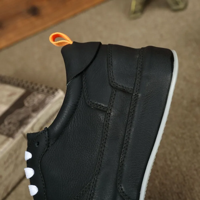 Spring Mens Thick Platform Running Shoes Genuine Leather Outdoor Sport Skateboarding Male Training Fitness Sneakers Colors | Спорт и