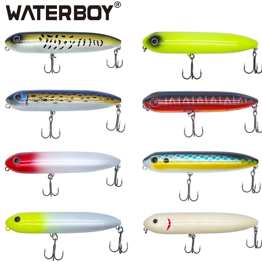 

WELLSHR Doggy Walk Fishing Lure 11cm 21g Long Casting Pencil Popper Splashing Top Water Floating Lifeliked Action Hard Bait