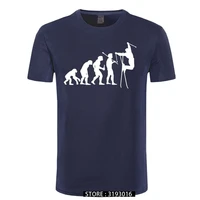 ski evolution funny skiing t shirt 2021 top quality tees summer mens fashion t shirt cheap wholesale