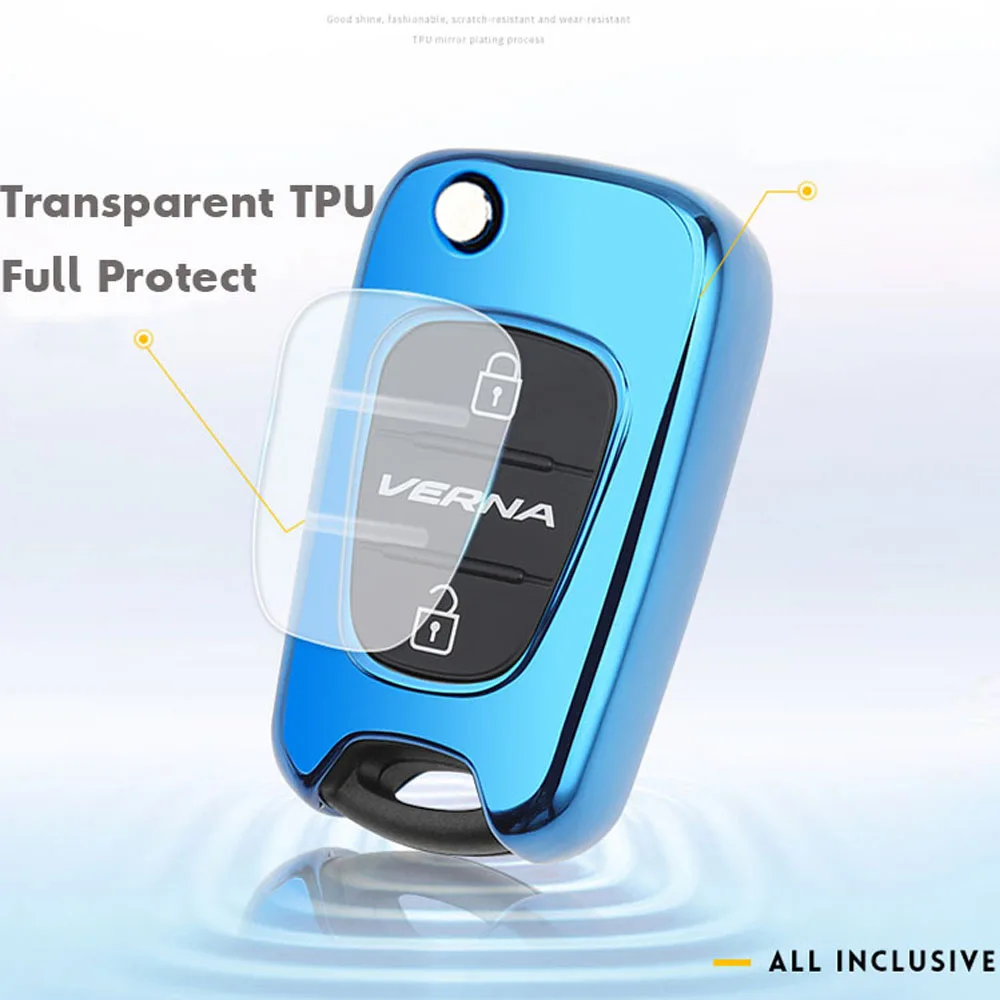 Складной чехол для автомобильного ключа кошелек с 2 кнопками брелок ключей Kia RIO K2