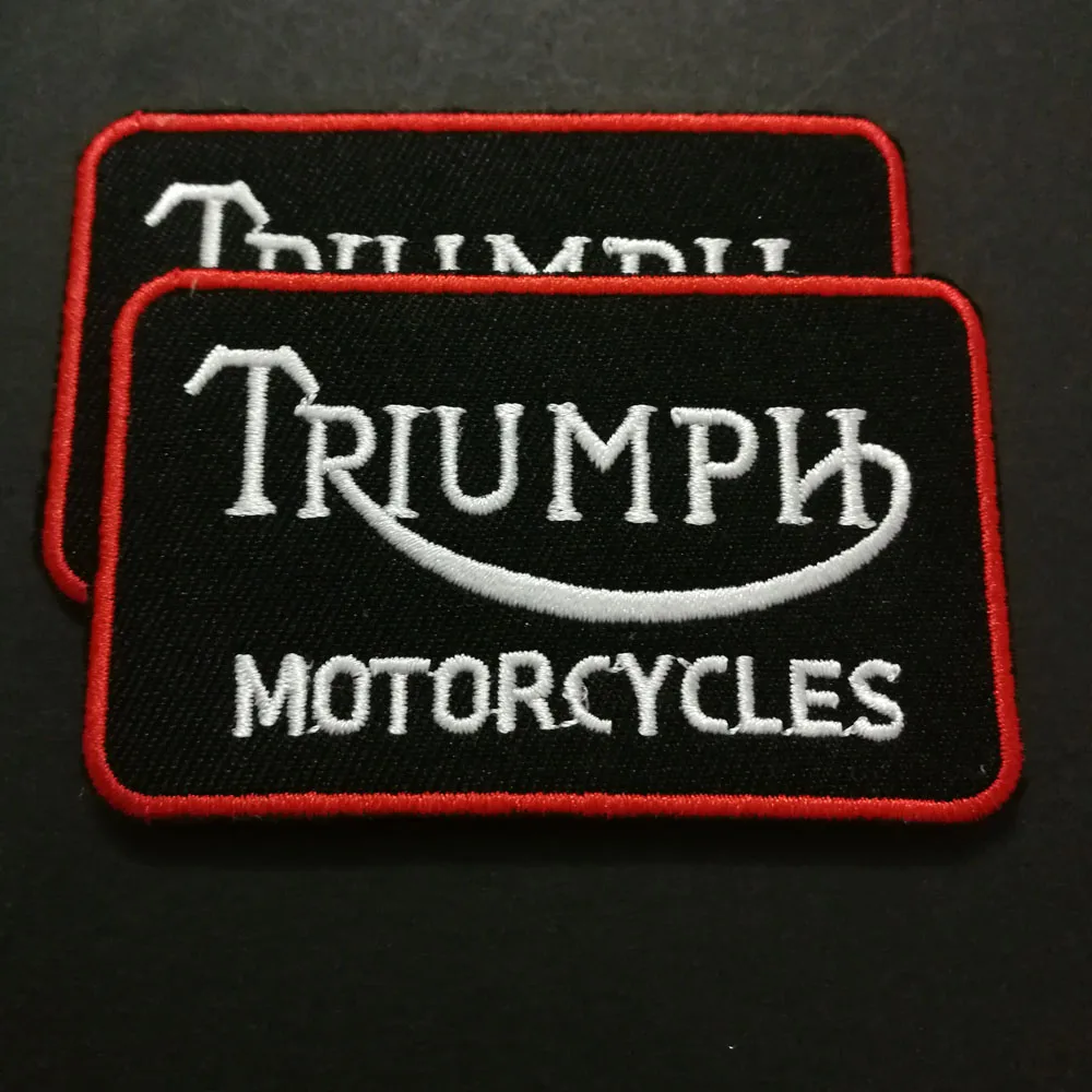 10 шт./лот Новое поступление нашивки Triumph значки с вышивкой утюгом на одежду куртку