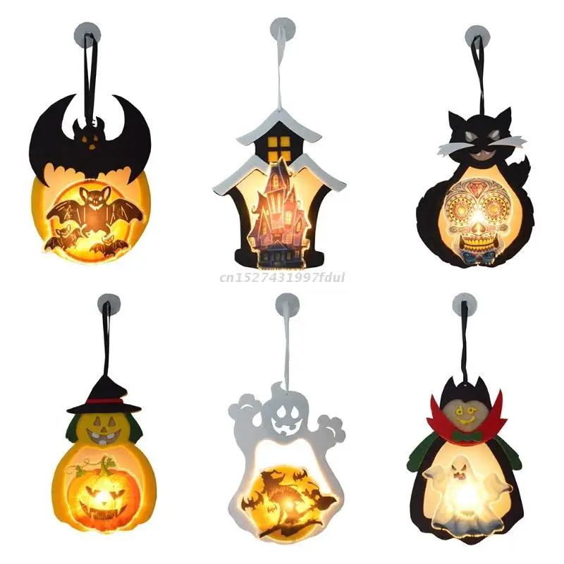 

Хэллоуин креативный волоконно-оптический светильник Хэллоуин тематический светящийся светильник вечерние реквизит силуэт украшение Хэлл...