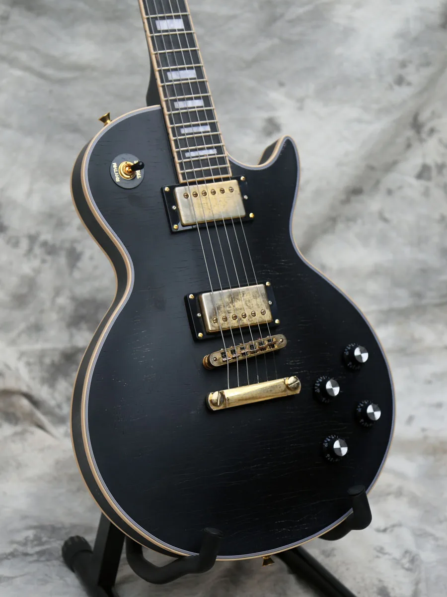 

Electric Guitar, Vintage, Handmade,High Quality, Unique,Exquisite,Unusual,Black,