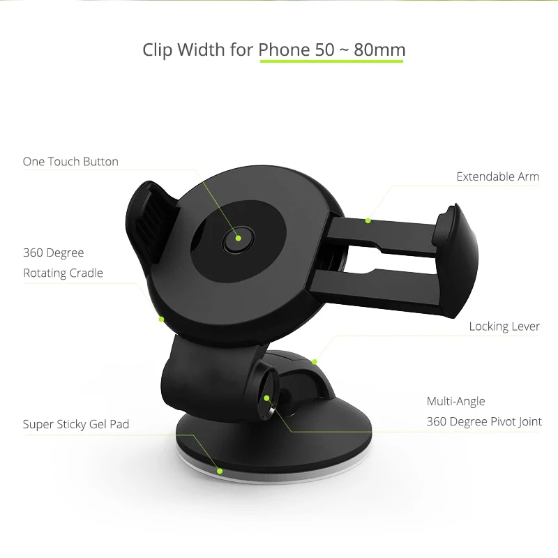 Phone Holder Car For Huawei P30 Pro Mate 30 10 p8 p9 lite 2017 Nova 2i Honor 9 8 7 Pro Auto Smartphone Grip in Car Stand Support