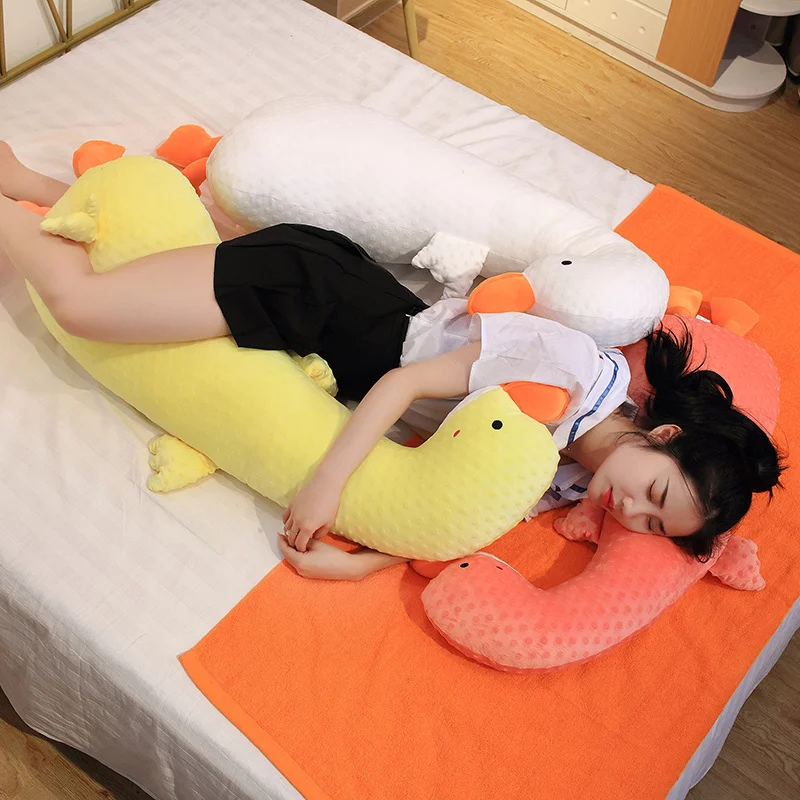 

100/120cm Plush Goose Toys Big plushieToys Pillow Stuffed Cute Toys Animal Baby Toys For Girls Kawaii Room Decor Children Gifts