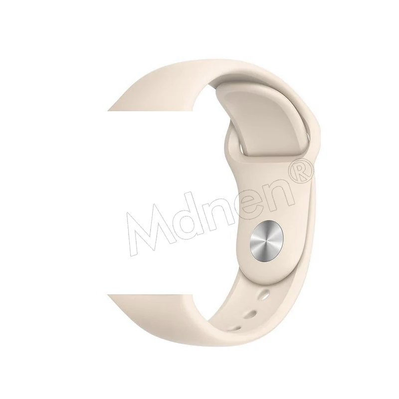 Силиконовый ремешок-петля для Apple Watch 42 мм 38 мм Iwatch 5 4 3 2 1 браслет с магнитной пряжкой - Цвет ремешка: 13 Antique White