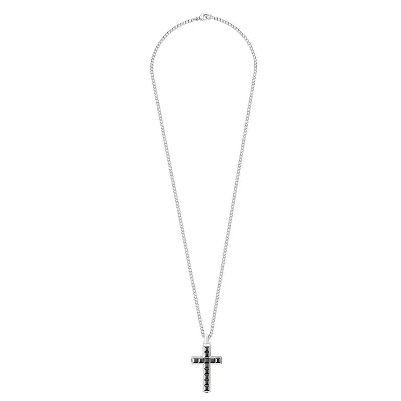 

SWA 2019 Fashion New Cross Necklace Shiny Crystal Handsome Men's Give Lovers the Best Romantic Delicate Gift