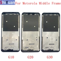 Housing Middle Frame LCD Bezel Plate Panel Chassis For Motorola Moto G10 G20 G30 Phone Metal Middle Frame Replacement Parts